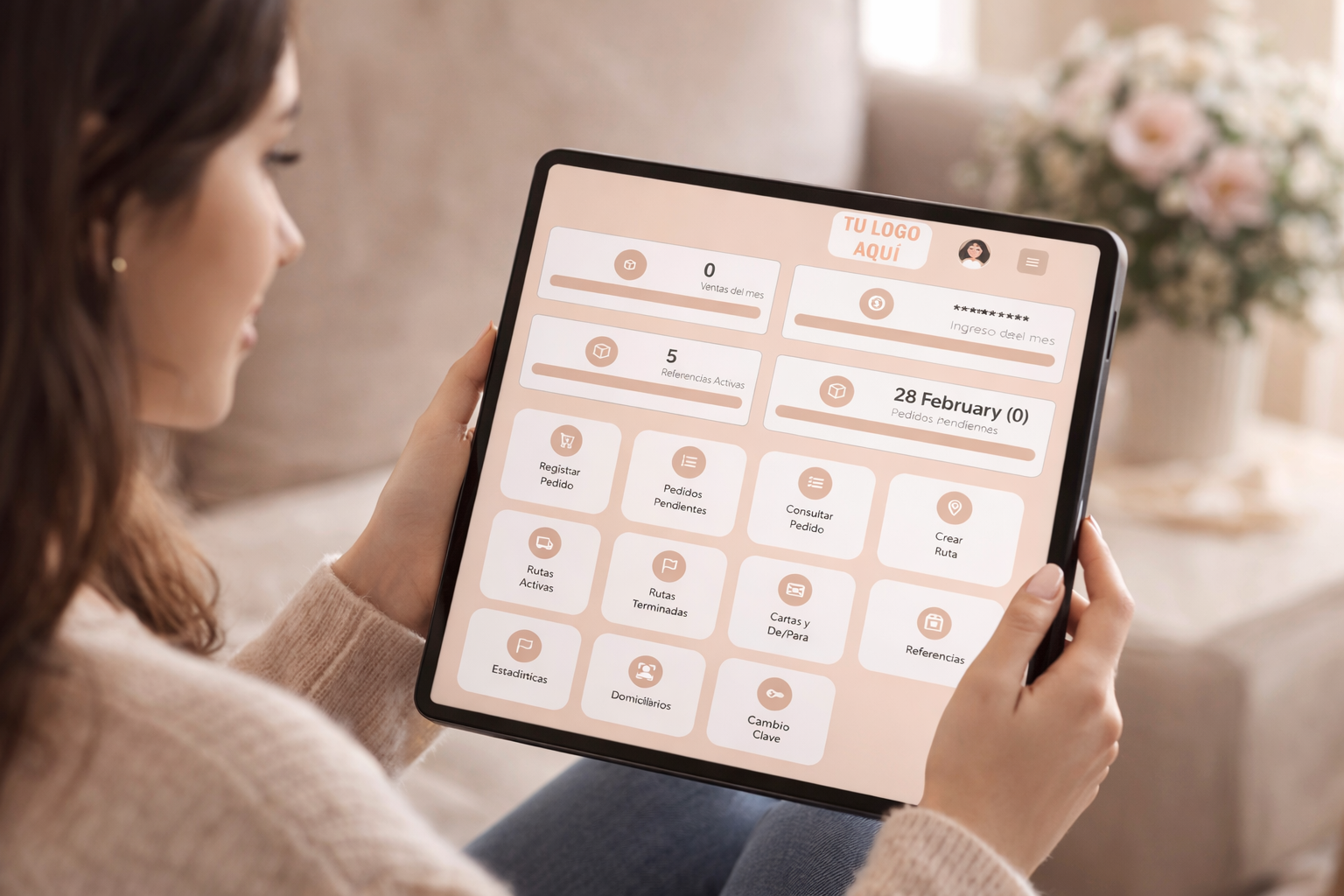 Vista del panel de módulos del sistema