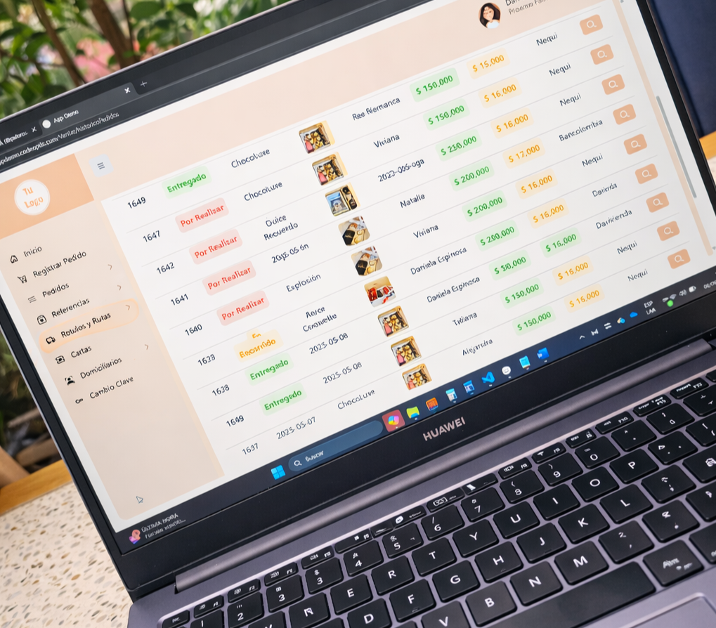 Beneficios del sistema para organizar pedidos y entregas